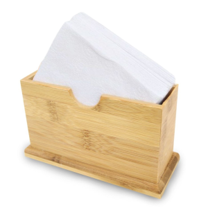 PORTA GUARDANAPO BAMBU 16X6,7X9,3CM