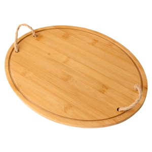 BANDEJA COM PEGADOR DE BAMBU PETISQUEIRA OVAL SERVIR CLINK