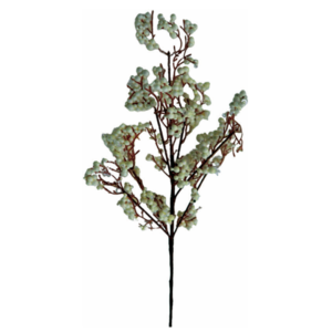 GALHO NATAL BERRIES BEGE PEROLADA 51CM