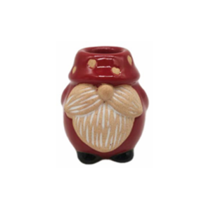 PORTA VELA CERAMICA NATAL NOEL EM PE 6,5X6,1X7,2CM