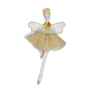 FADA NATAL PENDURAR DOURADO 29CM SD