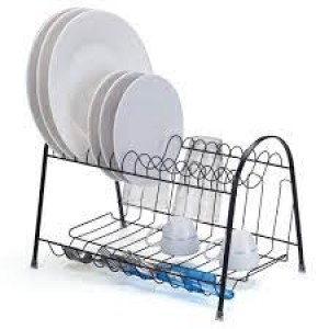 ESCORREDOR PRATOS DUPLO BLACK