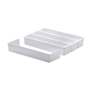 ORGANIZADOR TALHERES C/ EXTENSOR BRANCO 35X25X6,5
